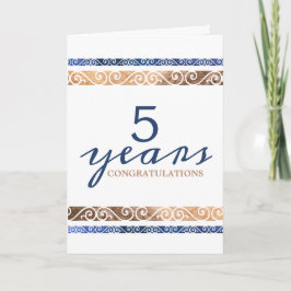 Universelle Jubiläumskarte für Mitarbeiter im Zoll Karte