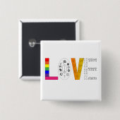 Universelle Liebe Button (Vorne & Hinten)