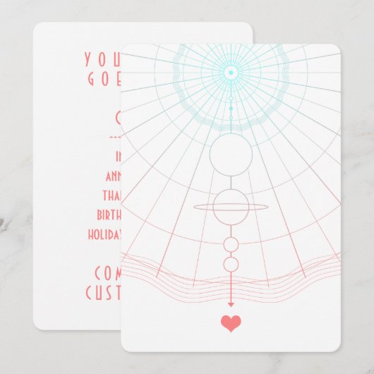 universelle Liebe Einladung (Vorne/Hinten)