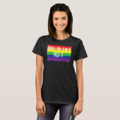 Universelle Liebe Gay Pride Rainbow Word Design T-Shirt (Vorne ganz)