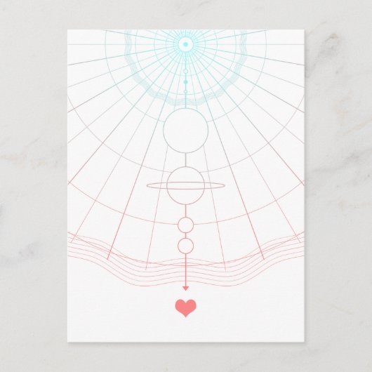 universelle Liebe Postkarte (Vorderseite)