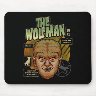 Universelle Monster Der Wolf Mann Vintag Halloween Mousepad