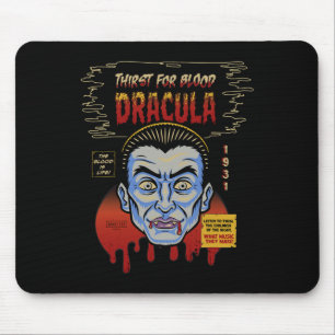 Universelle Monster Dracula Vintage Halloween-Mask Mousepad