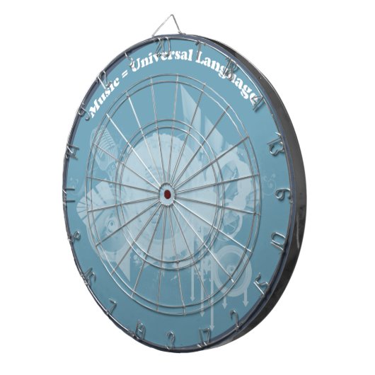 Universelle Musiksprache Dartscheibe (Vorderseite rechts)