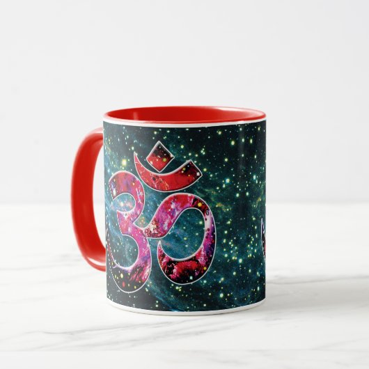 Universelle OM Bodhi-Tasse Tasse (Vorderseite Links)