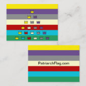 Universelle Patriarchenflagge Kronen-Visitenkarten Visitenkarte (Vorne/Hinten)