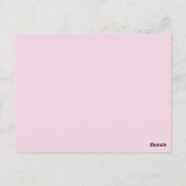 universelle Schutzpostkarte Postkarte (Rückseite)