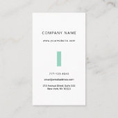 Universelle Visitenkarte mit botanischer Blume. (Rückseite)