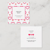 Universelle Visitenkarte mit Herz und Liebe. (Vorne/Hinten)