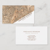 Universelle Visitenkarte mit Holzstruktur. (Vorne/Hinten)
