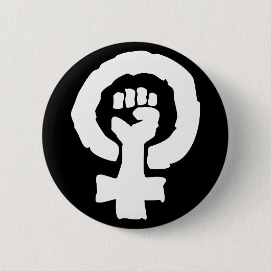 Universelle weibliche Symbol solidaritätshand Button (Vorderseite)