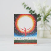 Universelle Wurzeln Postkarte (Stehend Vorderseite)