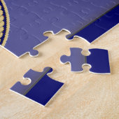 Universeller Caduceus-Rillenschild Puzzle (Seite)