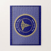 Universeller Caduceus-Rillenschild Puzzle (Vertikal)