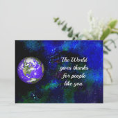 Universeller Dank an die wichtigsten Arbeitnehmer Dankeskarte (Stehend Vorderseite)