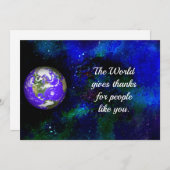 Universeller Dank an die wichtigsten Arbeitnehmer Dankeskarte (Vorne/Hinten)