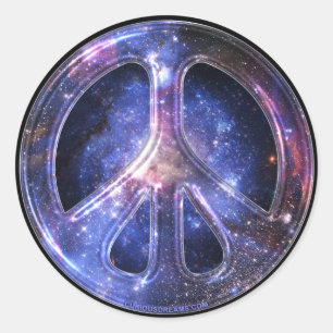 Universeller Friedensaufkleber Runder Aufkleber