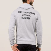 Universeller kosmischer Läufer Hoodie (Rückseite)