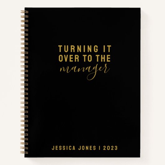 Universeller Manager Einfache Elegant Notizblock (Vorderseite)