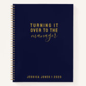 Universeller Manager Elegantes blaues Gesetz der A Notizblock (Vorderseite)