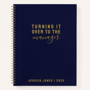 Universeller Manager Elegantes blaues Gesetz der A Notizblock