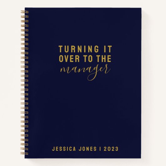 Universeller Manager Elegantes blaues Gesetz der A Notizblock (Vorderseite)