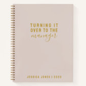 Universeller Manager Simple Pink Journal Notizblock (Vorderseite)