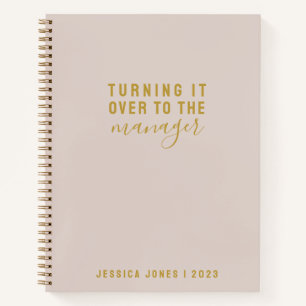 Universeller Manager Simple Pink Journal Notizblock