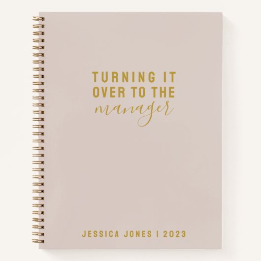 Universeller Manager Simple Pink Journal Notizblock (Vorderseite)