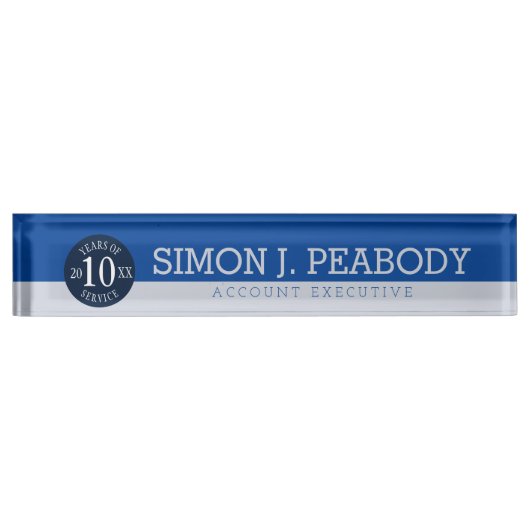 Universeller Meilenstein auf dem Schreibtisch Namensplakette (Vorderseite)