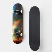 Universeller Milky Way Night Sky mit Stars Skatebo Skateboard (Vorderseite)