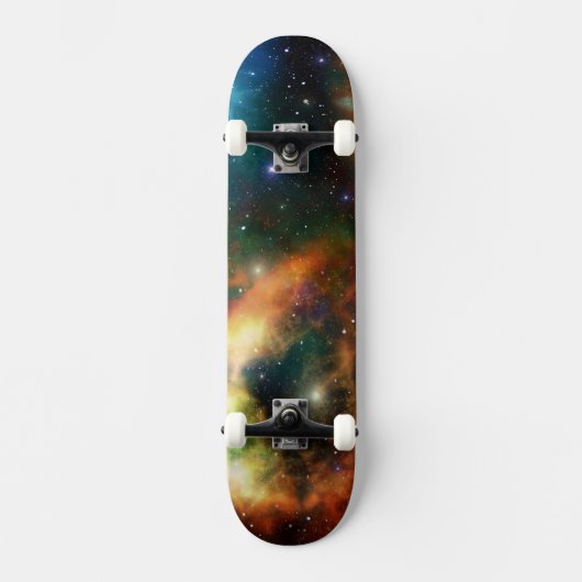 Universeller Milky Way Night Sky mit Stars Skatebo Skateboard (Vorderseite)
