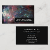*~* Universeller Nebel Kosmos Sterne Galaxie Visitenkarte (Vorne/Hinten)