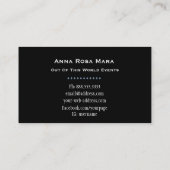 *~* Universeller Nebel Kosmos Sterne Galaxie Visitenkarte (Rückseite)