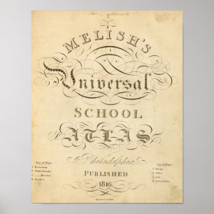 universeller Schulatlas Poster