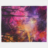 Universeller Zauberwald Fleecedecke (Vorderseite (Horizontal))