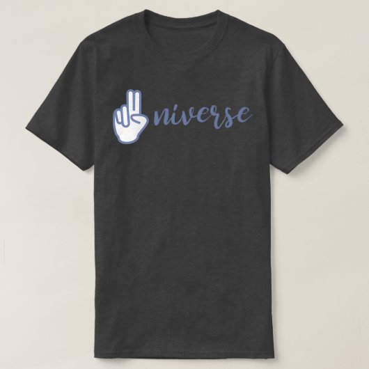 Universelles amerikanisches Gebärdensprache-Handde T-Shirt (Design vorne)