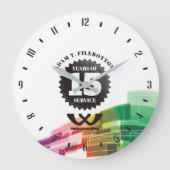 Universelles Anerkennungsgeschenk für Mitarbeiter Große Wanduhr (Vorderseite)
