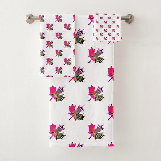 Universelles Blatt Badhandtuch Set (Insitu)