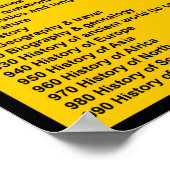 Universelles Dezimalklassifizierungssystem Poster (Ecke)