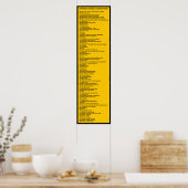 Universelles Dezimalklassifizierungssystem Poster (Küche)