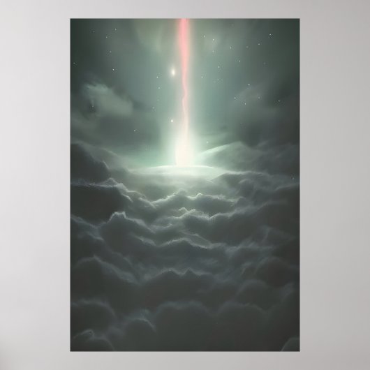 Universelles erstes Licht | AI Art Poster (Vorne)