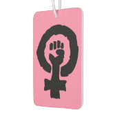 Universelles Frauensymbol, schwarz, rosa Autolufterfrischer (Links)