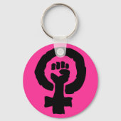 Universelles Frauensymbol Solidarität Hand Schlüsselanhänger (Vorderseite)