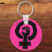 Universelles Frauensymbol Solidarität Hand Schlüsselanhänger (Vorderseite)