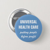 Universelles Gesundheitswesen Button (Vorne & Hinten)