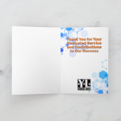 Universelles Jahr des Mitarbeiterjubiläums im Bere Karte (Innenseite)