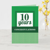 Universelles Jahr des Mitarbeiterjubiläums Karte (Gelbe Blume)