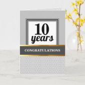 Universelles Mitarbeiterjubiläum im benutzerdefini Karte (Gelbe Blume)