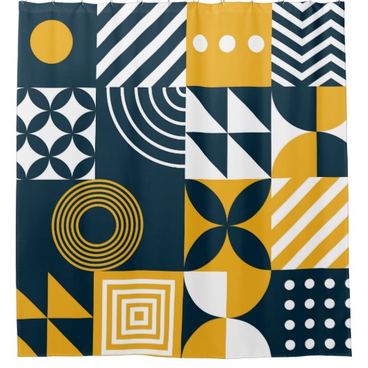 Universelles Muster: Tapete, Textil, Web. Duschvorhang (Vorderseite)